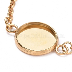 Ion Plating(IP) 304 Stainless Steel Bracelet Making&nbsp;STAS-L248-006G-B