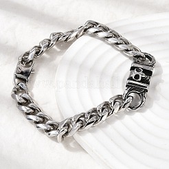 304 Stainless Steel Cuban Link Chains Bracelets&nbsp;BJEW-A092-02P