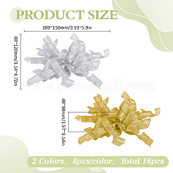 8 Bags 2 Colors Flower Polyester Ornament&nbsp;DIY-HY0003-33