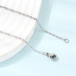 Unisex 304 Stainless Steel Lumachina Chain Necklaces&nbsp;NJEW-K305-13P