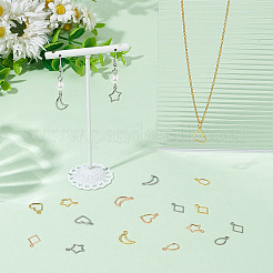 150Pcs 15 Styles 304 Stainless Steel Open Pendants&nbsp;STAS-WR0001-19A