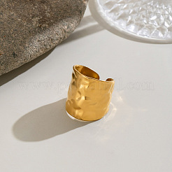 304 Stainless Steel Wide Band Cuff Open Rings&nbsp;XW9873