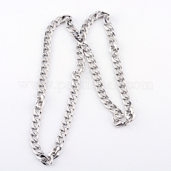 Non-Tarnish 304 Stainless Steel Curb Chains Necklaces&nbsp;X-NJEW-R063-30P