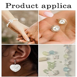 DIY Imitation Pearl Plastic Stretch Bracelet Making Kit&nbsp;DIY-YW0009-04