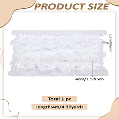 4M 2-Layer Pleated Satin Organza Ribbons&nbsp;OCOR-LP0001-89