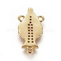Brass Cubic Zirconia Chandelier Component Links&nbsp;ZIRC-F108-06G