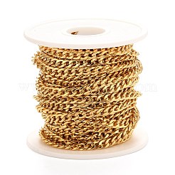 PVD Vacuum Plating 304 Stainless Steel Cuban Link Chains&nbsp;CHS-K016-02B-G