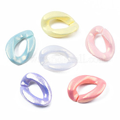 Spray Painted Acrylic Linking Rings&nbsp;MACR-S280-06B-M