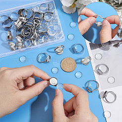 Blank Dome Ring Making Kit&nbsp;DIY-UN0004-03