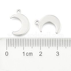 Non-Tarnish Crescent Moon Stainless Steel Charms Pendants&nbsp;X-STAS-Q168-06
