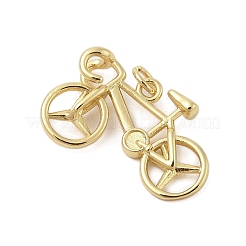 Bicycle Rack Plating Brass Pendants&nbsp;KK-Z074-35G