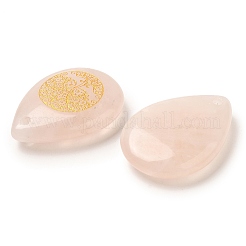 Natural Rose Quartz Drop Pendants&nbsp;G-C158-01D
