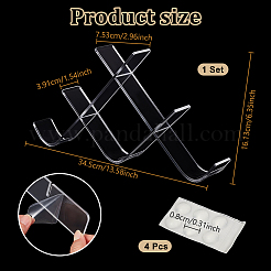2Pcs Acrylic Hockey Puck Holder&nbsp;AJEW-WH0817-024B-01