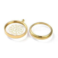 304 Stainless Steel Pendants&nbsp;STAS-D097-03G