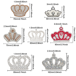 13Pcs 13 Style Crown Shape Hotfix Rhinestone&nbsp;DIY-CA0005-48