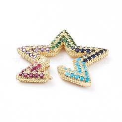 Brass Micro Pave Cubic Zirconia Spring Gate Rings&nbsp;ZIRC-L093-53G
