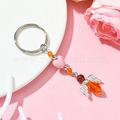 Glass & Acrylic Pendant Keychain&nbsp;KEYC-JKC00642-01