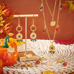 40Pcs 5 Style Alloy Enamel Pendants&nbsp;ENAM-SC0002-66