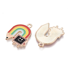 Alloy Enamel Pendants&nbsp;ENAM-Q004-01KCG-05