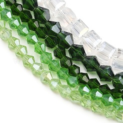 5 Strands 5 Styles Transparent Electroplate Glass Beads Strands&nbsp;EGLA-FP0001-05