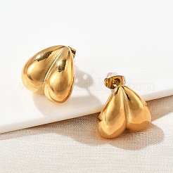 304 Stainless Steel Stud Earrings for Women&nbsp;EJEW-U051-04G