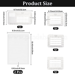 6Pcs PP Lettering Envelope Addressing Stencil Guide&nbsp;AJEW-CP0009-97