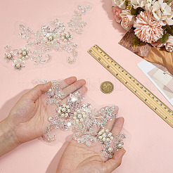 1 Pair Polyester Flower Ornament Accessories&nbsp;FIND-MA0001-22