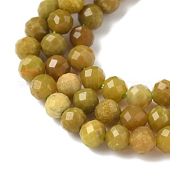 Natural Yellow Green Opal Beads Strands&nbsp;G-D306-A06-3mm