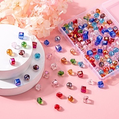 150Pcs 3 Style Electroplate Glass Beads Strands&nbsp;EGLA-YW0001-38