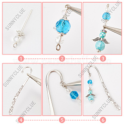 DIY Angel Resin Rhinestone & Alloy Bookmarks Making Kits&nbsp;DIY-SC0027-21