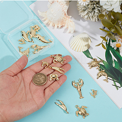16Pcs 8 Styles Alloy Pendants&nbsp;TIBEP-BC0001-06