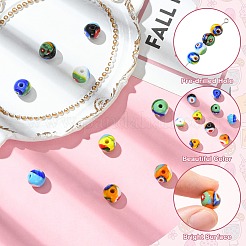 9Pcs 9 Colors Handmade Millefiori Lampwork Beads&nbsp;LAMP-CJ0002-41