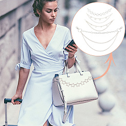 4Pcs 4 Styles Alloy Handbag Chain Strap&nbsp;FIND-AN0001-42