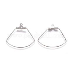 Tarnish Resistant 304 Stainless Steel Wire Pendants&nbsp;STAS-M274-017P