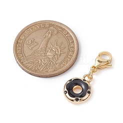 Donut Alloy Enamel Pendant Decorations&nbsp;HJEW-JM01913