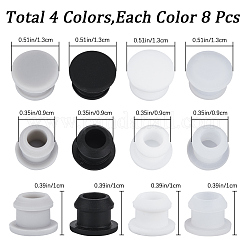 32Pcs 4 Colors Silicone Bottle Seal Plug&nbsp;AJEW-GF0008-08B