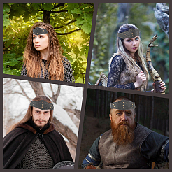 Leather Headbands&nbsp;OHAR-WH20022-001B