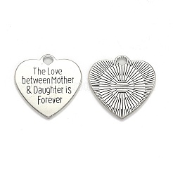Mixed Tibetan Style Alloy Heart Pendants&nbsp;TIBEP-X0004-02-AS