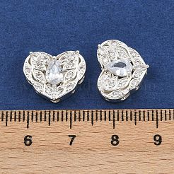 Brass Pave Cubic Zirconia Multi-strand Links&nbsp;ZIRC-F145-08S-01