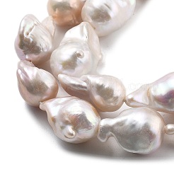 Natural Nucleated Pearl Beads Strands&nbsp;PEAR-B004-15J-05A