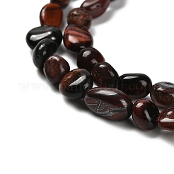Natural Red Tiger Eye Beads Strands&nbsp;G-P497-01E-24