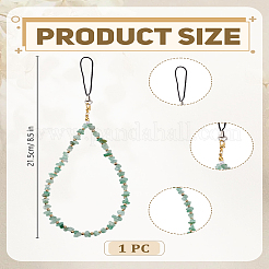 Natural Green Aventurine Mobile Straps&nbsp;HJEW-LP00006