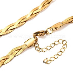 Ion Plating(IP) 304 Stainless Steel Snake Chains Necklaces&nbsp;NJEW-M075-02B-G