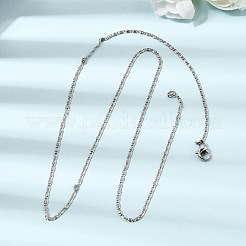 Unisex 304 Stainless Steel Lumachina Chain Necklaces&nbsp;NJEW-K305-13P