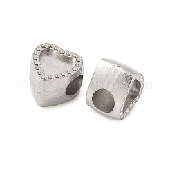 304 Stainless Steel European Beads&nbsp;STAS-D307-02A-P