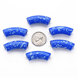 Opaque Spray Painted Acrylic Beads&nbsp;MACR-S372-001F-B02