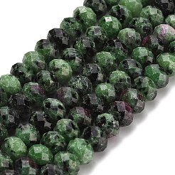 Natural Ruby in Zoisite Beads Strands&nbsp;G-Z111-A51