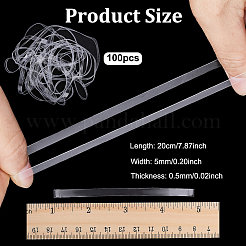 Transparent TPU Rubber Binding Band&nbsp;AJEW-NB0008-13A