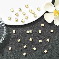 SHEGRACE Brass Clover Beads&nbsp;XGRPCU725-301G