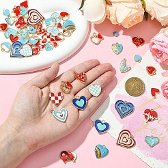 30Pcs 15 Styles Alloy Pendants&nbsp;FIND-YW0005-13